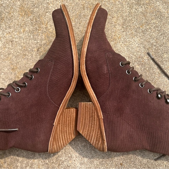 Jeffrey Campbell Burgundy Suede Boots - Picture 2 of 9